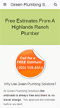 Mobile Screenshot of plumberhighlandsranch.com